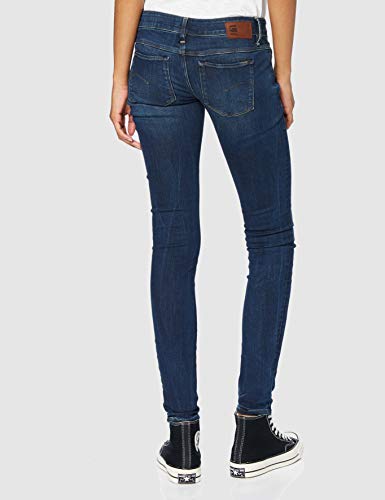 G-STAR RAW 3301 Low Waist Super Skinny Vaqueros, Dark Aged 6553-89, 23W / 30L para Mujer
