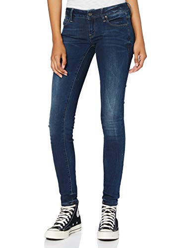 G-STAR RAW 3301 Low Waist Super Skinny Vaqueros, Dark Aged 6553-89, 23W / 30L para Mujer