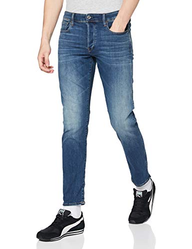 G-STAR RAW 3301 Slim Fit Vaqueros, Medium Aged 8968-2965, 42W / 34L para Hombre