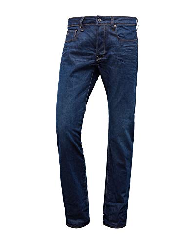 G-STAR RAW 3301 Straight Jeans Vaqueros, Azul (dk aged 4639-89), 34W / 32L para Hombre