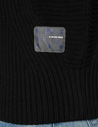 G-STAR RAW 3D Biker suéter, dk Negro C259-6484, XX-Large para Hombre
