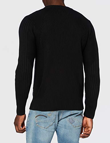 G-STAR RAW 3D Biker suéter, dk Negro C259-6484, XX-Large para Hombre