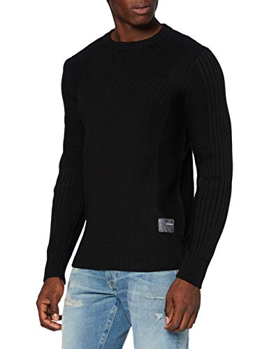 G-STAR RAW 3D Biker suéter, dk Negro C259-6484, XX-Large para Hombre