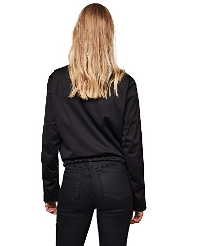 G-STAR RAW 3D Pocket Bomber Wmn chaqueta, Black/Dk C082-8299-Casco de Ciclismo, Color Negro, XX-Small para Mujer