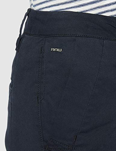 G-STAR RAW Bronson Mid Waist Skinny Chino Pantalones, Azul (Mazarine Blue 4213), 30W / 34L para Mujer
