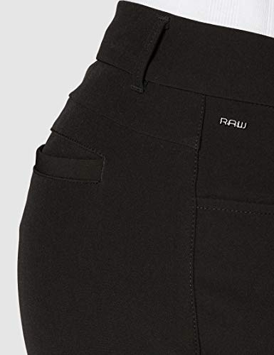 G-STAR RAW D-STAQ Mid Waist Skinny Ankle Chino Pantalones, Multicolor (Dk Black 6484), 28W / 32L para Mujer