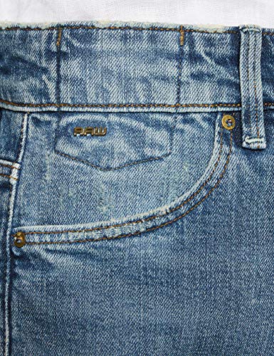 G-STAR RAW Janeh Ultra High Waist Mom Ankle Vaqueros Straight, Azul (Vintage Sailoblue B767-B172), W28 / L34 para Mujer