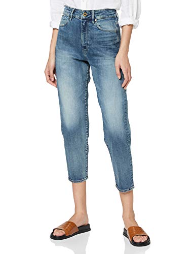 G-STAR RAW Janeh Ultra High Waist Mom Ankle Vaqueros Straight, Azul (Vintage Sailoblue B767-B172), W28 / L34 para Mujer