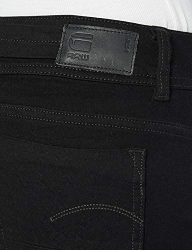 G-STAR RAW Midge Mid Waist Bootcut Vaqueros Corte de Bota, Negro (Pitch Black), 31W / 30L para Mujer