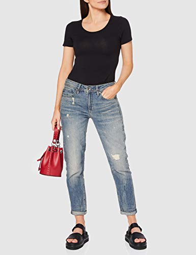G-STAR RAW Midge Saddle Boyfriend Vaqueros, Azul (lt Aged Destroy 8586-1243), 24W / 30L para Mujer