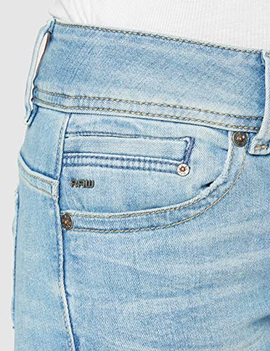 G-Star Raw Midge Saddle Mid Waist Bootcut Vaqueros Corte de Bota, Azul (Lt Aged), 27W / 32L para Mujer