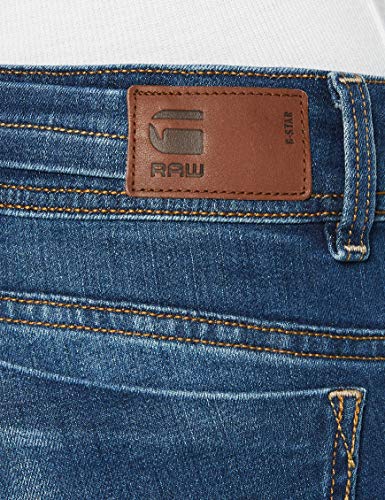 G-STAR RAW Midge Saddle Mid Waist Straight Vaqueros, Medium Aged 8464-071, 23W / 34L para Mujer