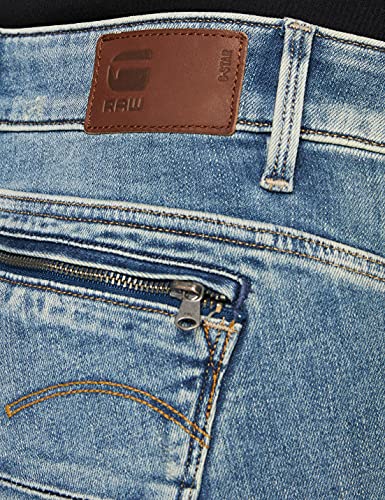 G-STAR RAW Midge Zip Mid Waist Skinny Vaqueros, Lt Vintage Aged Destroy 8968-9114, 27W / 32L para Mujer