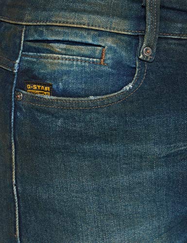 G-STAR RAW Noxer High Waist Straight Jeans, tizón Antic Verde C052-B814, 27W / L30 para Mujer