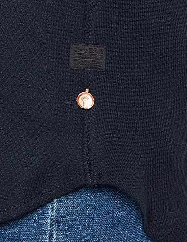 G-STAR RAW Pleated Bib Blusa, Azul (Mazarine Blue 4213), 34 (Talla del Fabricante: XX-Small) para Mujer