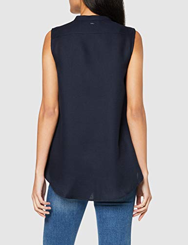 G-STAR RAW Pleated Bib Blusa, Azul (Mazarine Blue 4213), 34 (Talla del Fabricante: XX-Small) para Mujer