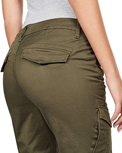 G-STAR RAW Rovic Mid Waist Skinny Pantalones, Verde (Forest Night 5126-5163), 25W / 30L para Mujer