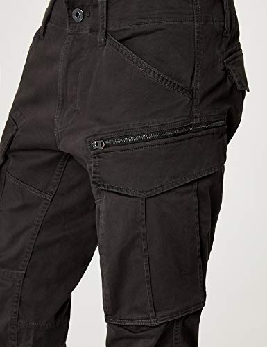 G-STAR RAW Rovic Zip 3D Tapered, Pantalones para Hombre, Negro (raven), W33/L34