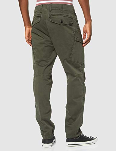 G-STAR RAW Roxic Tapered Cargo Pantalones, Verde (Asfalt 4893-995), 32W / 32L para Hombre