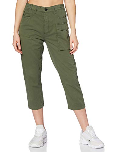 G-STAR RAW Tendric 3D Mid Waist Boyfriend Pantalones, Verde (lt Hunter 9497-8165), 26W / 32L para Mujer