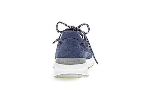 Gabor Zapatillas deportivas para mujer, suela suelta, tacón de cuña, tacones femeninos, mujer, mujer, mujer, con cordones, vaqueros, 43 EU / 9 UK