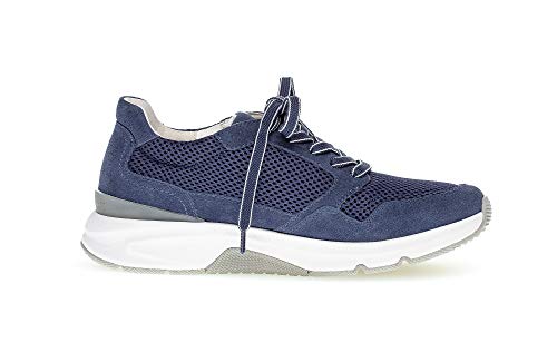 Gabor Zapatillas deportivas para mujer, suela suelta, tacón de cuña, tacones femeninos, mujer, mujer, mujer, con cordones, vaqueros, 43 EU / 9 UK