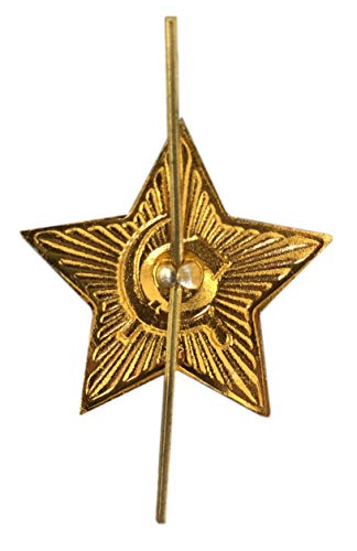 Ganwear® Insignia original rusa del ejército de metal soviético Ejército rojo Gran estrella roja URSS Sombrero de cosaco Cockade