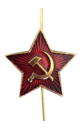 Ganwear® Insignia original rusa del ejército de metal soviético Ejército rojo Gran estrella roja URSS Sombrero de cosaco Cockade
