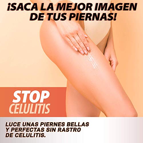 Gel Anticelulítico, Reductor y Reafirmante Intensivo | Elimina la celulitis y la piel de naranja | Reafirma, tonifica e hidrata la piel | Fórmula adelgazante | Reduce la grasa localizada | Gel 200ml