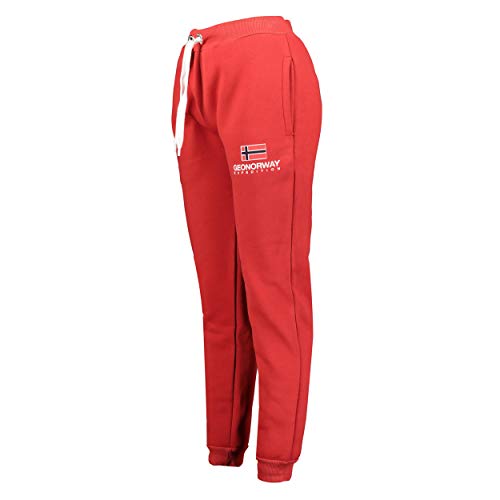 GEO NORWAY MAX Men – Pantalones de Deporte para Hombre – Chándal Deportivo – Pantalones de Entrenamiento – Pantalones Cargo Informales – Chándal de algodón poliéster (Rojo, XXL)