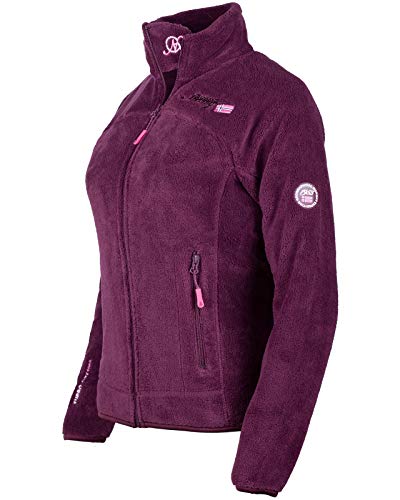 Geographical Norway Bans Production - Chaqueta de forro polar para mujer granate M