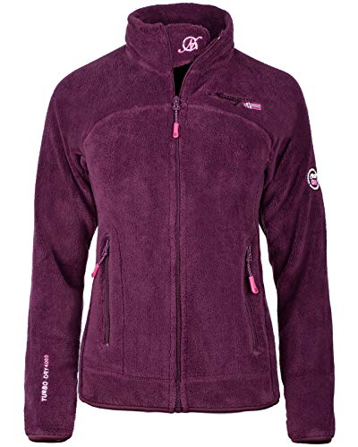Geographical Norway Bans Production - Chaqueta de forro polar para mujer granate M