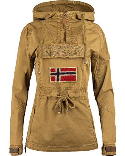 Geographical Norway Chaqueta cortavientos para mujer. caqui M