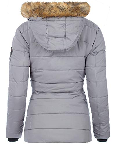 Geographical Norway Chaqueta cortavientos para mujer. gris L