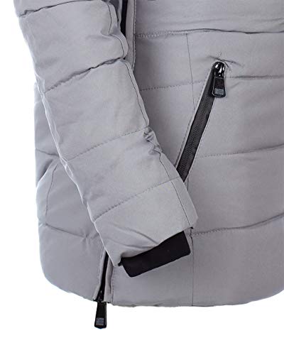 Geographical Norway Chaqueta cortavientos para mujer. gris L