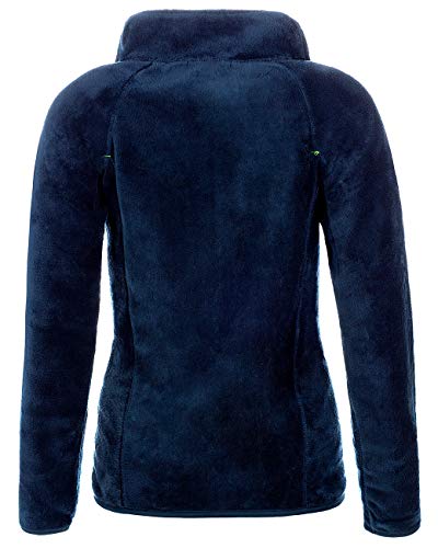 Geographical Norway Chaqueta de forro polar para mujer azul marino S