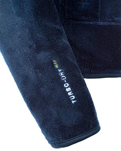 Geographical Norway Chaqueta de forro polar para mujer azul marino S