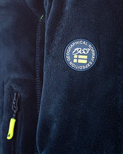 Geographical Norway Chaqueta de forro polar para mujer azul marino S