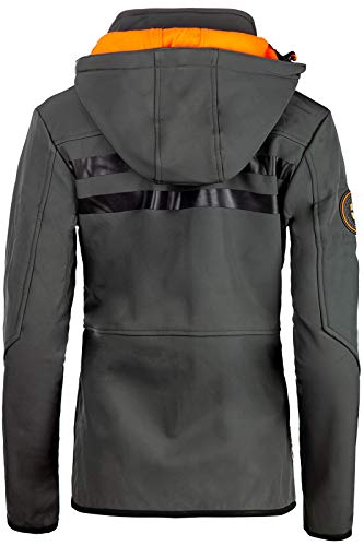 Geographical Norway - Chaqueta softshell para mujer gris oscuro S