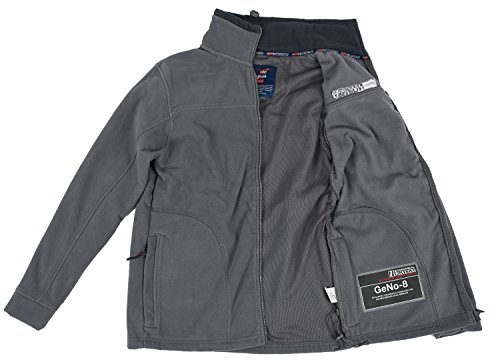 Geographical Norway Forro polar caliente para hombre, chaqueta de invierno, chaqueta de entretiempo, exteriores azul marino XL