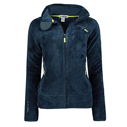 Geographical Norway Upaline - Chaqueta de Forro Polar, para Mujer (Azul Marino, m)
