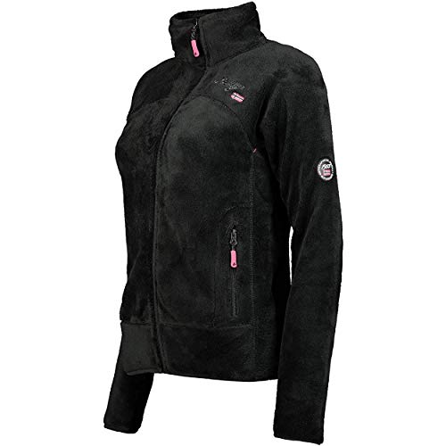 Geographical Norway Upaline - Chaqueta de Forro Polar, para Mujer (Negro Negro, l)