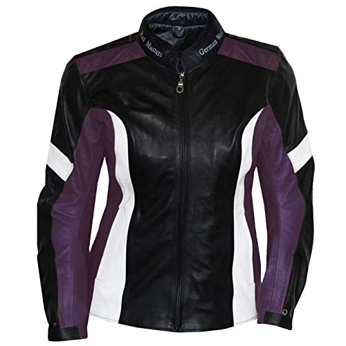 German Wear Chaqueta de piel, motera, para mujer