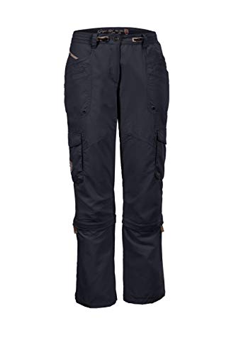 G.I.G.A. DX Floria Outdoor con Bolsillos prácticos, de Trekking transformable en pantalón Corto, Mujer, Champagne, 34