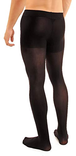 Glamory Microman 100 leggings deportivos, Negro, L para Hombre