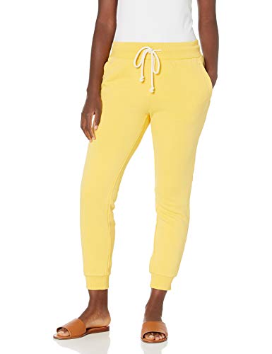 Goodthreads Heritage Fleece Basic Jogger Pant Pants, Lemon Yellow, 40-42