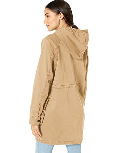Goodthreads Hooded Utility Jacket Outerwear-Jackets, Bronceado, US S (EU S - M)