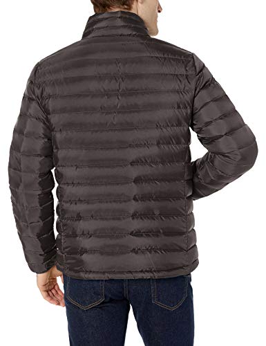 Goodthreads Packable Down Jacket Outerwear-Jackets, Gris Oscuro, US M (EU M)