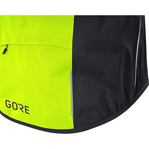 GORE WEAR C5 Chaqueta de ciclismo de hombre GORE-TEX, M, negro/amarillo neón