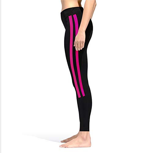 GoVIA Leggins para Damas Pantalones Deportivos Largos para Training Running Yoga Fitness Transpirables con Cintura Alta 4138 Rosa L/XL